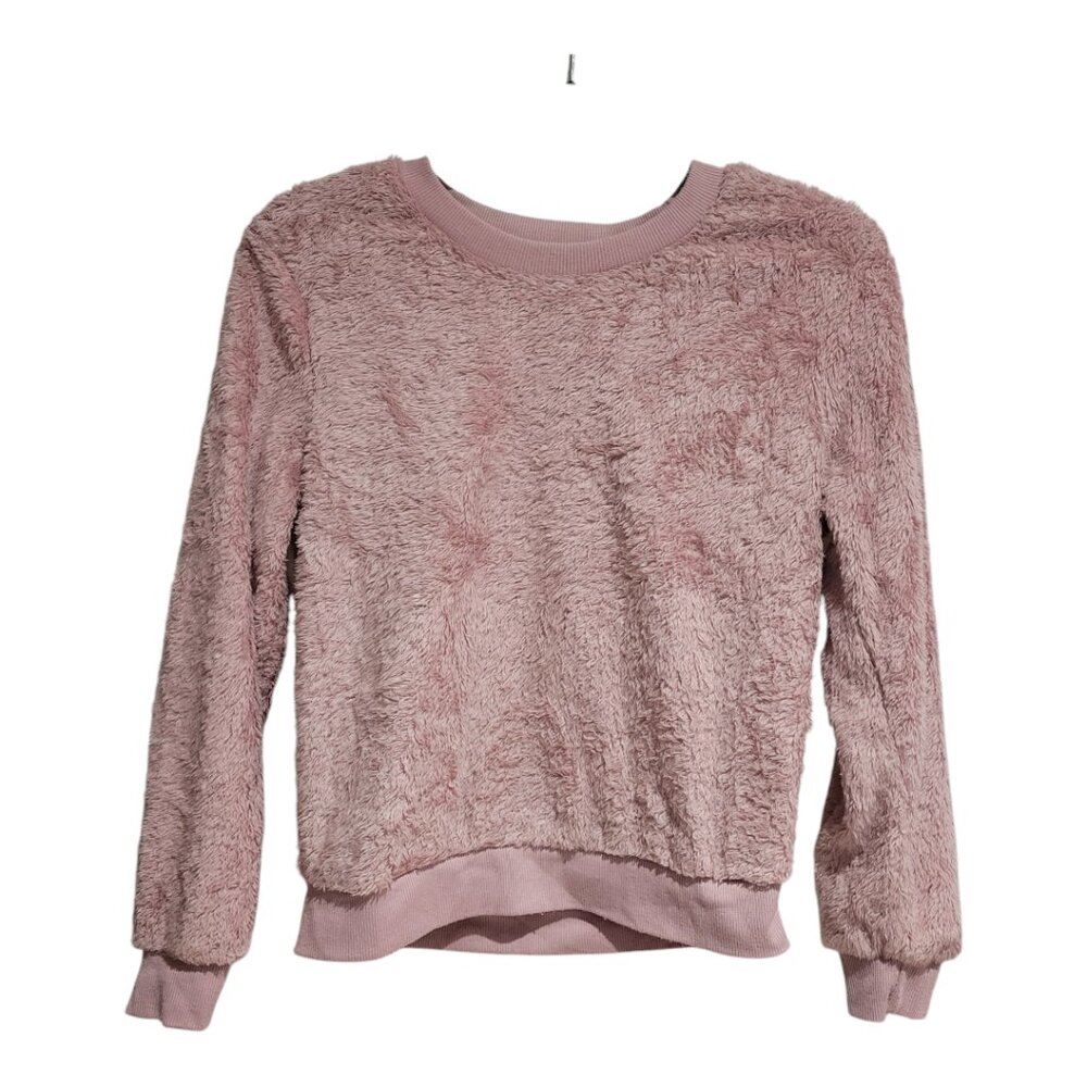 Crave Fame Pink Fuzzy Pullover Sweater